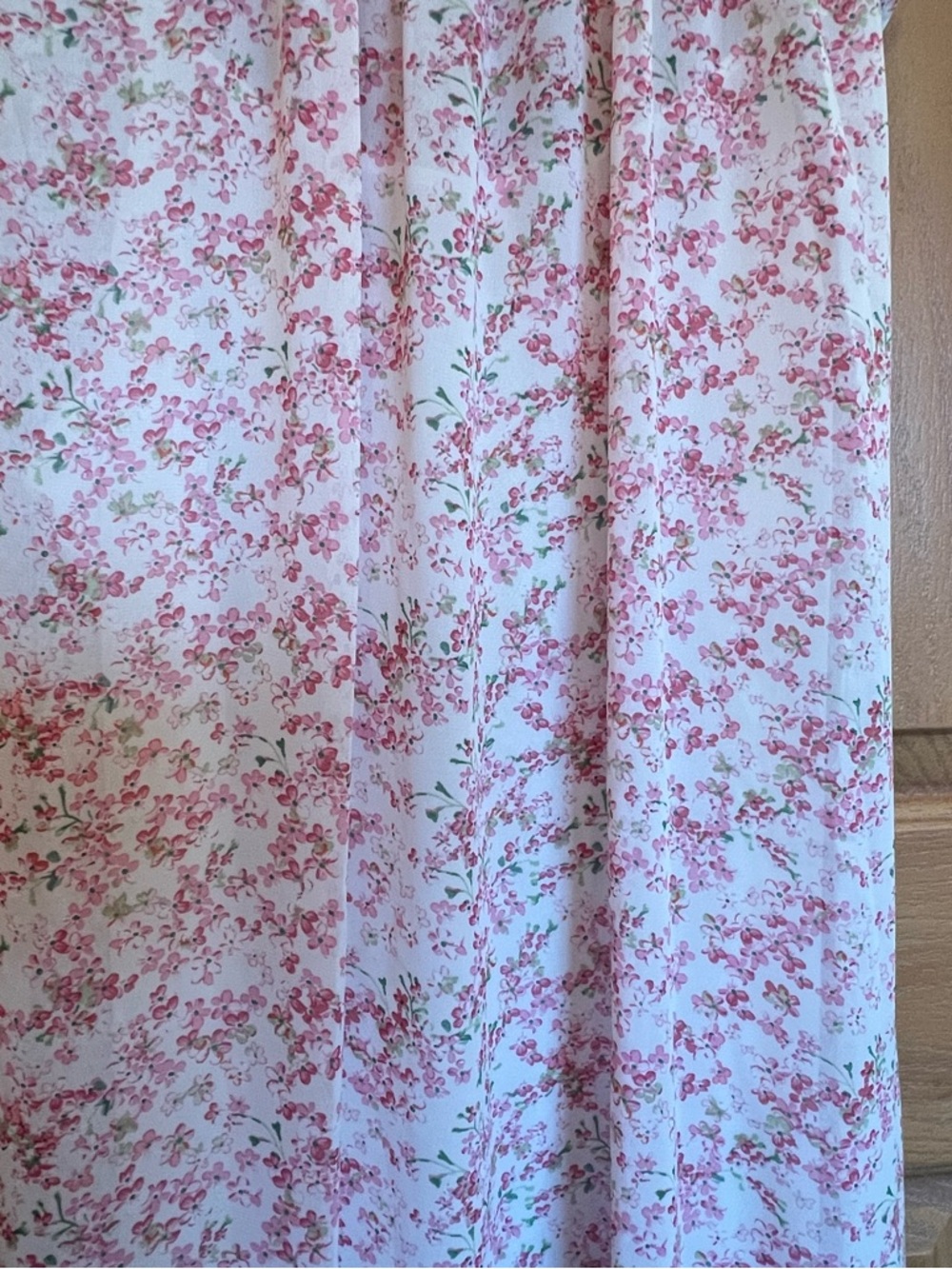 Emma & Michele Pink Floral Ruffled Maxi Dress - Picture 4 of 14